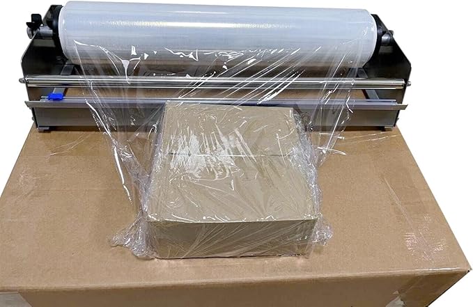 Table Stretch Film Dispenser Packing Machine, Hangable Stretch Film Wrapping Machine Manual Pallet Wrapper Packaging Tool Set for Various Film Within 19.7 inches (50 cm) Width
