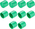 uxcell 10pcs Rubber End Caps 34mm(1 5/16") ID Vinyl Round End Cap Cover Screw Thread Protectors Dark Green