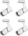 LED 12W Dimmable Track Lighting Heads with 10° to 55° Adjustable Beam Angle H Type 97 CRI 3000K Warm White Ceiling Spotlight for Accent Task Art, 1080lm, White, 4 Pcs
