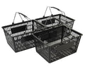 Black Shopping Baskets (Set of 3)