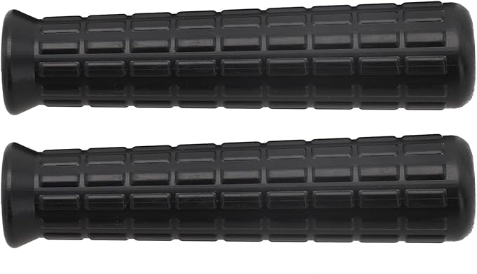 2Pcs Wheelbarrow Handle Covers 12-32mm Rubber Grip Sleeves Non Slip Garden Cart Handles Shock Absorption Black(122 x 32mm)