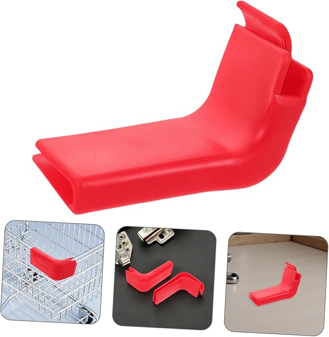 Shopping Cart Front Bumper Guard Strip Anti-Collision Plastic Edge Protector for Grocery Cart Frame Safety Guard Replacement Accessory for Supermarkets