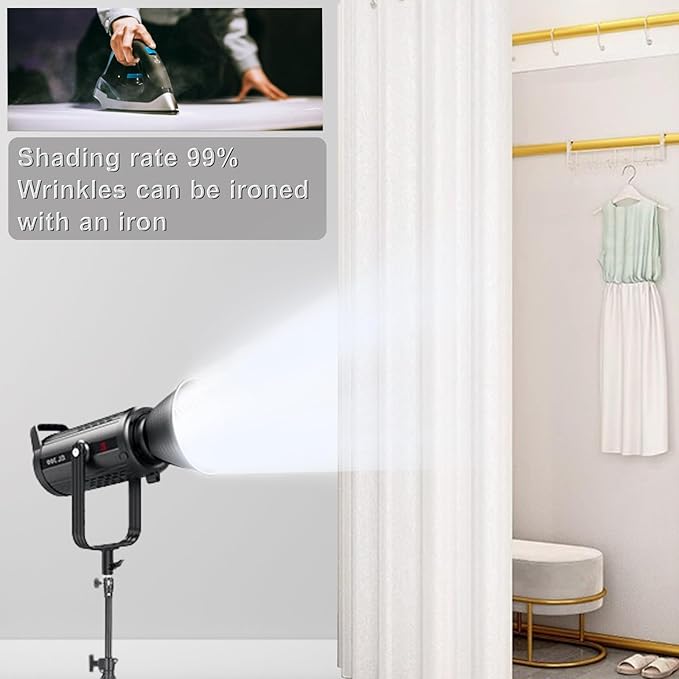 Clothing Store Fitting Room with Shading Curtain, Portable Temporary Mobile Privacy Protection Dressing Room, Foldable Mall Simple Changing Room and Temporary Mobile Room, 200x100x95cm(White)