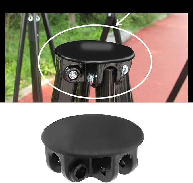 eMagTech 4-Way Roof Centre Bracket Canopy Connector Joint for Gazebo Tent Circular Apex Bracket Gazebo Tent Replacement Accessories Plastic Black