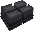 Bed Risers 5 Inch Heavy Duty,Oversized Couch Risers, Extra Wide Furniture Risers for Sofa Table Desk Headboard Chair Lifting,Rectangle Risering Blocks Support 6000 lbs(8 Pack Black)