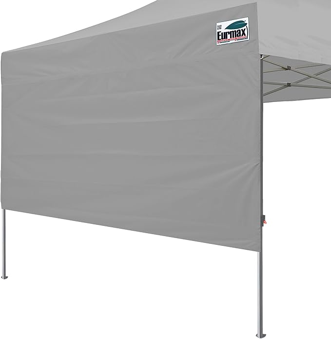 Eurmax USA 10ft Instant Canopy SunWall Canopy Tent Sidewall for Pop Up Canopy Tent,1 Pack Removable Sidewall Only(Grey)