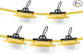 LED Construction String Lights 50FT, 5000 LM, 5000K Daylight LED String Work Lights, 50W Temporary Lighting for Job Site Outdoor Indoor, IP65 Waterproof Temporary Construction Lights, ETL Listed