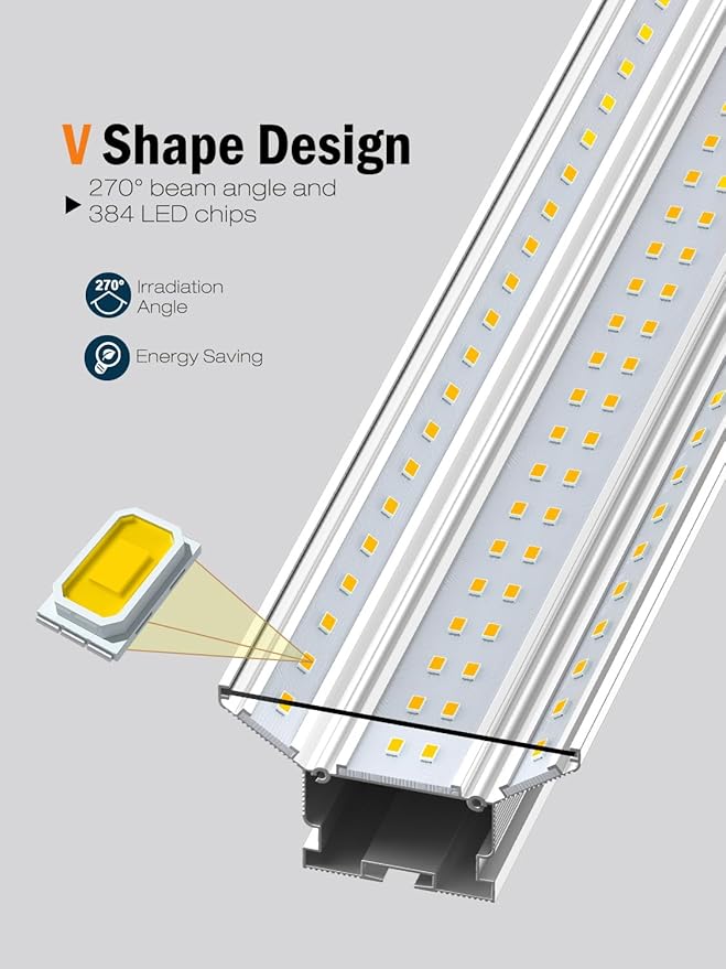 Upgrade Super Bright Hanging | Surface Mount 4' 10000LM 5000K 60W Linkable 4FT Led Shop Light, 4FT Led Shop Light for Workshop Garage Lighting Factory Warehouse Shop Workbench 4 Pack