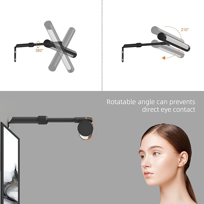4W Picture Light Plug in, 12" Adjustable LED Art Light with Remote Control, Dimmable Wall Light for Picture Display Dartboard Art Work (Black)