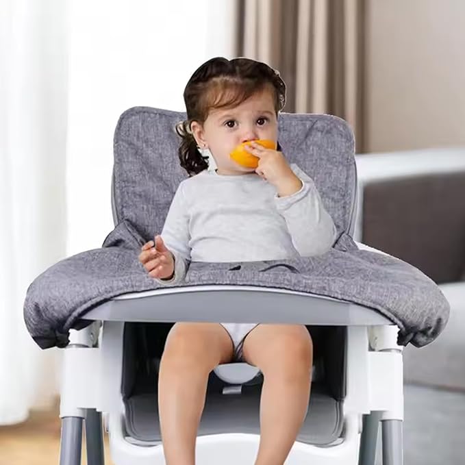 Baby Shopping Cart Cover, Polyester Foldable High Chair Cover, Infant Grocery Cart Cushion Liner with Storage Pouch for Infant, Toddler Shopping