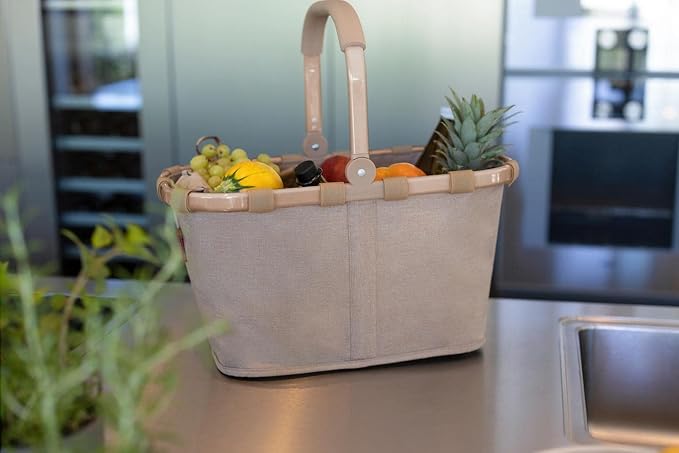 reisenthel carrybag twist coffee - Sturdy shopping basket with plenty of storage space and practical inner pocket - water-repellent