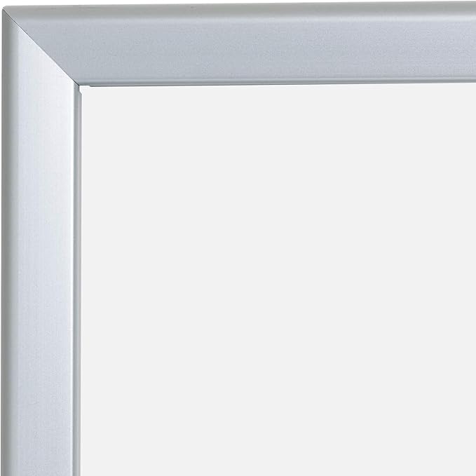 SnapeZo Poster Frame 36x48, Silver, 1.25 Inch Aluminum Profile, Front-Loading Snap Frame, Wall Mounting, Professional Series