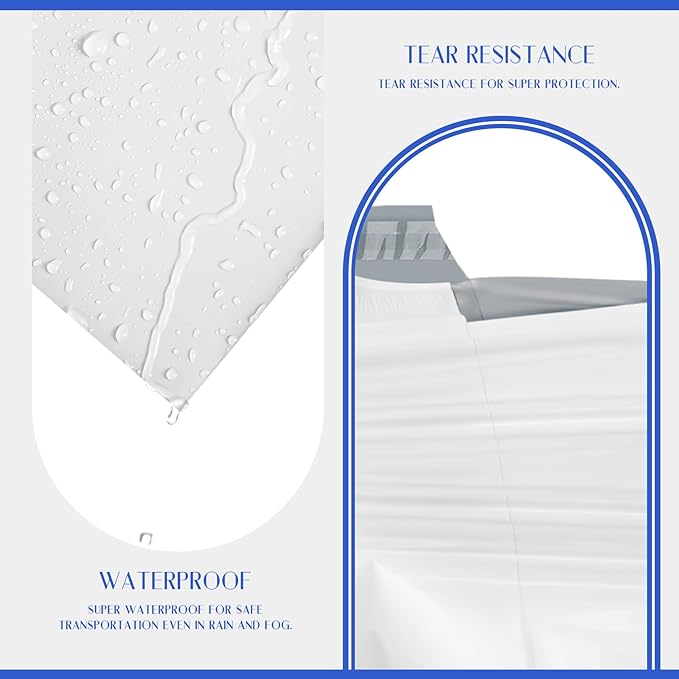 Metronic Large Poly Mailers 24×36 25 Pcs Large Shipping Bags for Clothes,Self Adhesive Shipping Envelopes for Small Business,Waterproof Mailers Poly Bags for Shipping,Packaging Mailing Bags White