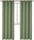 BGment Room Darkening Curtains 95 Inches Long - Grommet Thermal Insulated Drapes Window Treatment Curtains for Bedroom, 2 Panels, 52 x 95 Inch, Grass Green