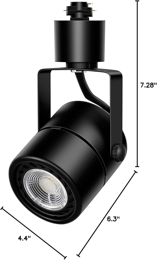 Track Lighting Heads, Dimmable 10W 4000K Cool White Bright LED Track Lighting Fixtures for Accent Retail Kitchen Artwork,120V Linear Track Light H Type-CRI90+ 24° Black- 16 Pack