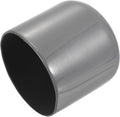 uxcell 4pcs Rubber End Caps 49mm ID Vinyl Round End Cap Cover Screw Thread Protectors Dark Grey, 40mm Height