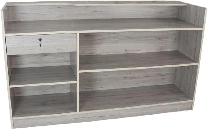 Only Hangers Barnwood Series Display Showcases and Retail Store Checkout Counters (Barnwood Ledgetop Register Counter, 6 Feet)
