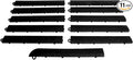 Big Floors Male Transition Edge Kit, Durable Interlocking Modular Garage Floor Edging, Compatible with RaceDeck, GarageTrac and GarageDeck Products, (11 Piece), Black