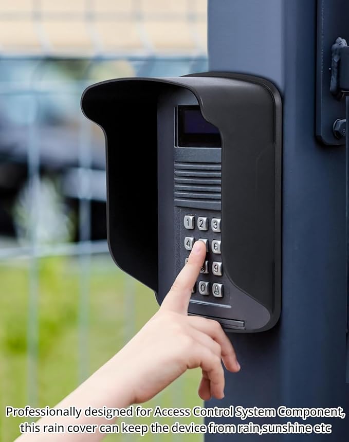 Ring Doorbell Cover Weatherproof,Access Control Protector,for Access Control System RFID Card Keypad Reader/Visual Doorbell/Fingerprint Time and Attendance Machine Windproof and Rainproof