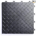 Big Floors RaceDeck Diamond Plate Design, Durable Interlocking Modular Garage Flooring Tile (Graphite, 24 Pack of 12 x 12" Tiles)