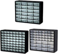 Akro-Mils 10124 24 Drawer Plastic Parts Storage Hardware and Craft Cabinet, 20-Inch x 16-Inch x 6.5-Inch, Black