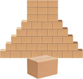 Edenseelake 40 Pack 8x6x6 inches Shipping Boxes Corrugated Cardboard Boxes for Packing, Moving, Mailing, Brown