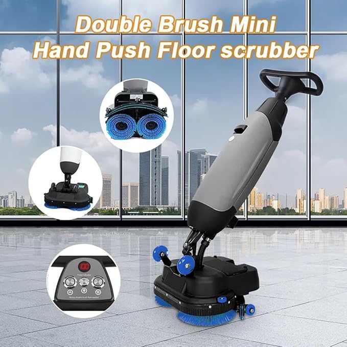 Portable Commercial Floor Scrubber - Mini Floor Machine for Efficient Cleaning, Gary, cw430