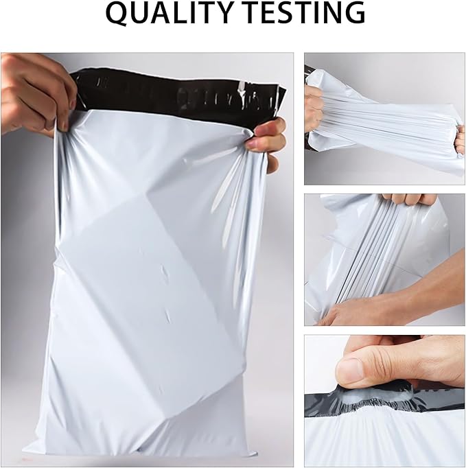 Poly Mailers Bags 4x6 5x7 9x12 10x13 12x15.5 12x16 14.5x19 19x24 24x24 26x26 26x32 Inch Premium Envelopes Shipping Bag, Self-Seal, Waterproof, Privacy Opaque, Mailing Packaging Bags
