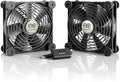 AC Infinity MULTIFAN S7, Quiet Dual 120mm USB Fan, UL-Certified for Receiver DVR PlayStation Xbox Computer Cabinet Cooling