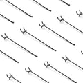 HUHOLE Black Pegboard Hooks 10 Inch, 25PC, Heavy Duty Pegboard Hooks, Fit 1/4" Peg Board