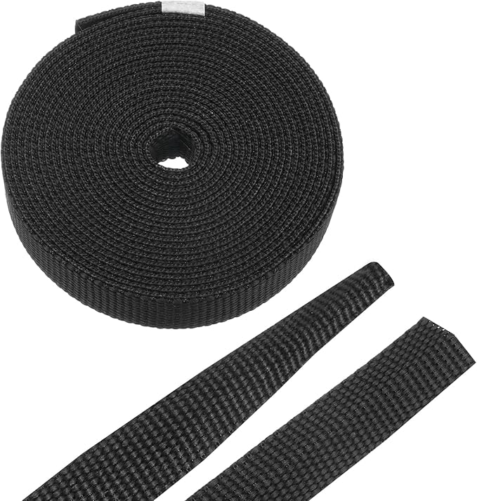 MECCANIXITY Braided Cable Sleeves Heat Shrinkable Fabric Sleeving, 5/16" 10ft Black 2:1 Ratio Heat Shrinkable Cord Protector for Harness Cable, Network Cable Protection, Cable Management