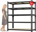 72" H Garage Shelving 3250 LBS Storage Shelves Heavy Duty，5 Tier Adjustable Metal Shelving Unit for Storage Rack Warehouse, Pantry, Closet, Kitchen (72 * 55 * 24)