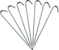 Steel Tent Stakes Heavy Duty Ground Stake, Metal Stakes to Anchor Commercial Inflatables, Outdoor Camping Canopy, Fence, Garden Tent Accessories, 5/6" Diameter x 10" Length, 50 Pack