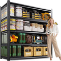 5-Tier Garage Shelving Heavy Duty, 3000LBS Metal Shelving Unit, Adjustable Garage Storage Shelves, Easy Assembly Steel Shelving, Utility Storage Rack Shelf for Warehouse,Pantry 72”H*45.7”W*20”D