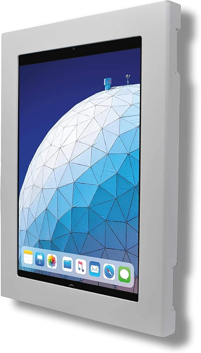 TABcare Locking Security Metal Case for Apple iPad 7/8/9 10.2" Tablet for Kiosk, POS, Store, Show Display (White, iPad 7/8/9 10.2)