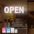 Open Sign for Business, 30"x10" Dimmable Large LED Open Signs with Hanging Installation for Cafes Store Restaurant Office Bar Pubs Hotel Salon Warm White