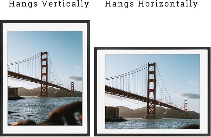 Frametory, 12x16 Metal Picture Frame with Mat for 11x14 Picture & Real Glass, Aluminum Photo Frame Collection (Black, 1 Pack)