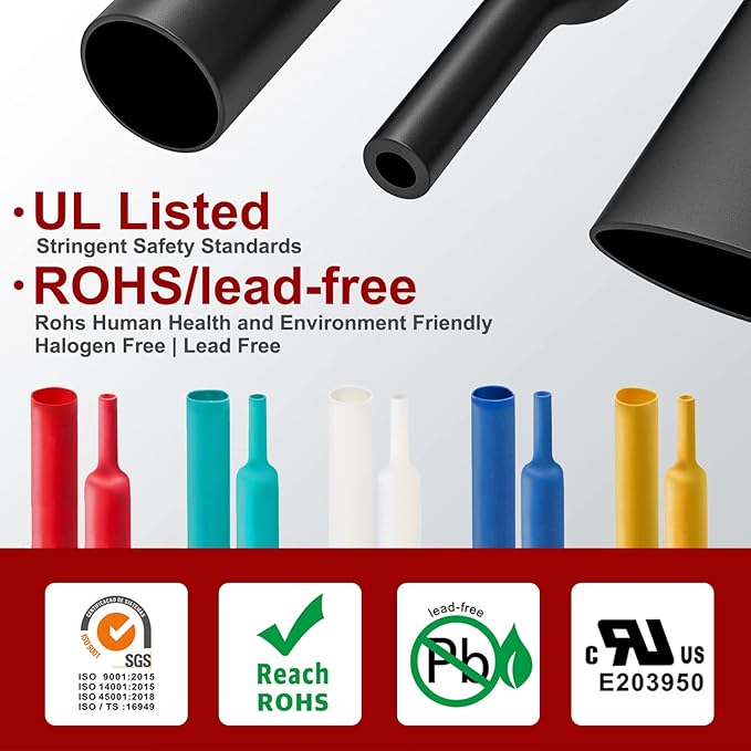 Chanzon 2:1 Ratio - 80Ft Roll - 2" (50mm) Heat Shrink Tubing 2:1(25M Total Length) Blue Polyolefin Sleeving Wrap Shrinking 2 to 1 1pcs