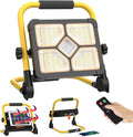 ERAY Rechargeable Work Light with Remote Control and Stand,15000mAh Battery 10000LM Worklight, Portable Solar Camping Lights, IP66 4 Lighting Modes Work Lights for Outdoor Emergency Car Repairing