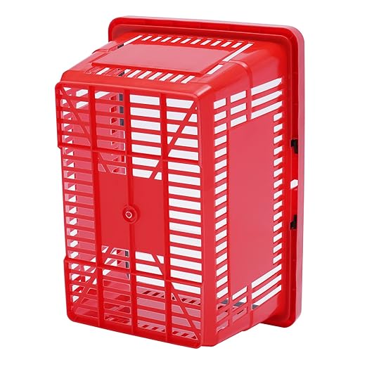 12Pcs 18L Shopping Baskets with Handles, Portable Plastic Retail Grocery Baskets Large Capacity for Stores, Supermarket, Retail, Groceries Shopping (Red)