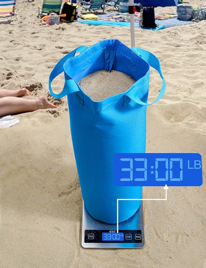 120LBS Extra Large Heavy Duty Canopy Weights Sand Bags for Ez Pop Up Canopy Tent Gazebo Outdoor Instant Sun Shelter Patio Umbrella, Upgraded 5 Magic Sticks,2 Nylon Handles and Storage Bag, 4Pack