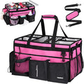 Large Cleaning Caddy Bag With Detachable Divider,Caddy Organizer With Handle,Cleaning Supply Storage With Adjustable Shoulder Strap & Waist Belt For Cleaners,Cleaning Housekeepers