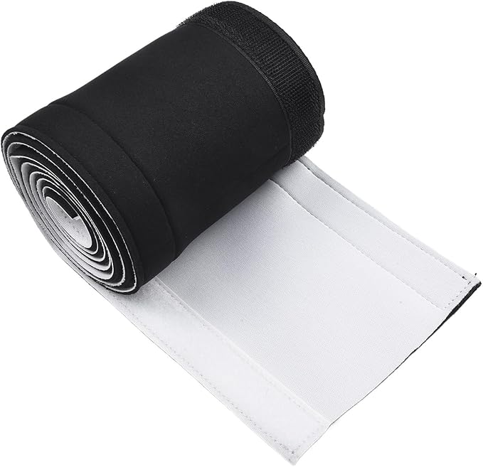 Cable Management Sleeve Flexible Neoprene Wire Cord Organizer Wrap Cover for Home Office Entertainment, Black 150cm(150cm*13.5cm)