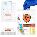 APQ Biohazard Specimen Bags - 8 x 10 Inch Clear Zipper - Pack of 2000, 3MIL Polyethylene Transport Bag