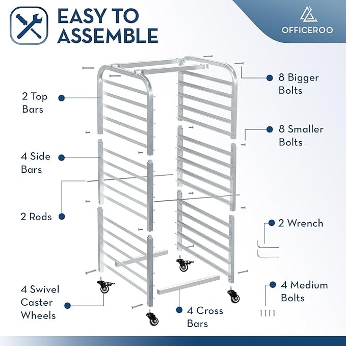 OFFICEROO Bakery Speed Rack (15-Tier)