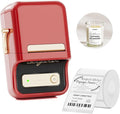 NIIMBOT B21 Label Printer,Bluetooth Thermal Label Maker,Ideal for Home Organization,Business,Ofice,50x30mm Labels,230Pcs(Red)