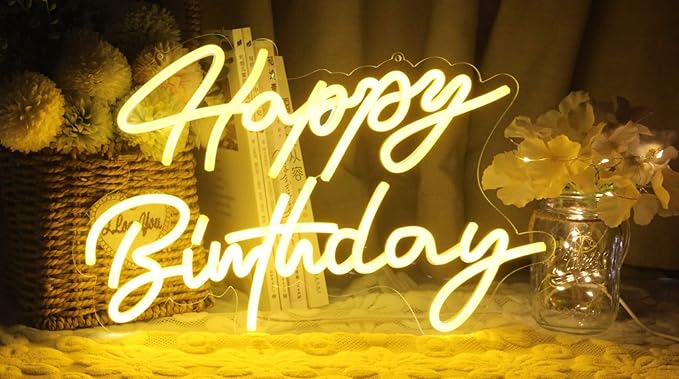 Ulalaza LED Neon Sign Night Light for Wall Party Décor Bedroom Room Bar Wedding Home Birthday Art Decoration Christmas with USB Chain Light modulator 5v 16.5''*9.1''