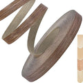 Walnut Edge Banding, 1 inch x 250ft roll of Veneer Edge Banding, Pre-glued Flexible Real Wood Tape Banding for Cabinet Repair Furniture