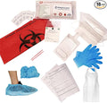 Bloodborne Pathogen & Vomit Cleanup Kit - Be OSHA Compliant| Comprehensive First Response Spill Kit for Bodily Fluids | Bodily Fluid Clean Up Bag| Ideal for Schools, Restaurants & Retirement Homes
