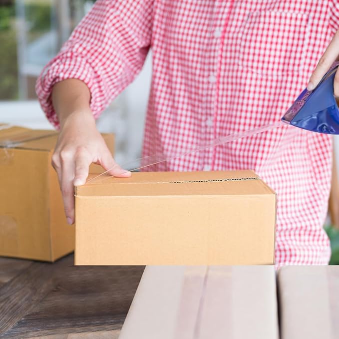 CRUGLA 40 Packs 8x6x3 Shipping Boxes for Small Business, Corrugated Cardboard Boxes Bulk for Shipping Packing Mailing